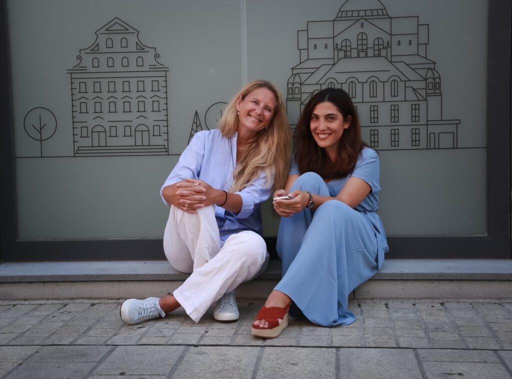 Digitallotse Augsburg. Cornelia Böhm, Anahit Chachatryan